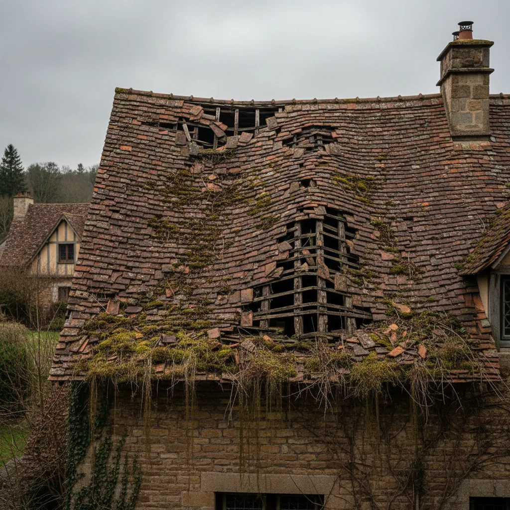 Toiture avant renovation