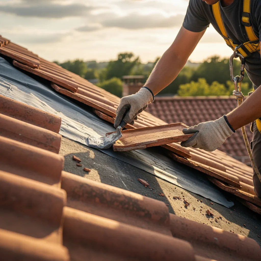 Toiture en ardoises naturelles
